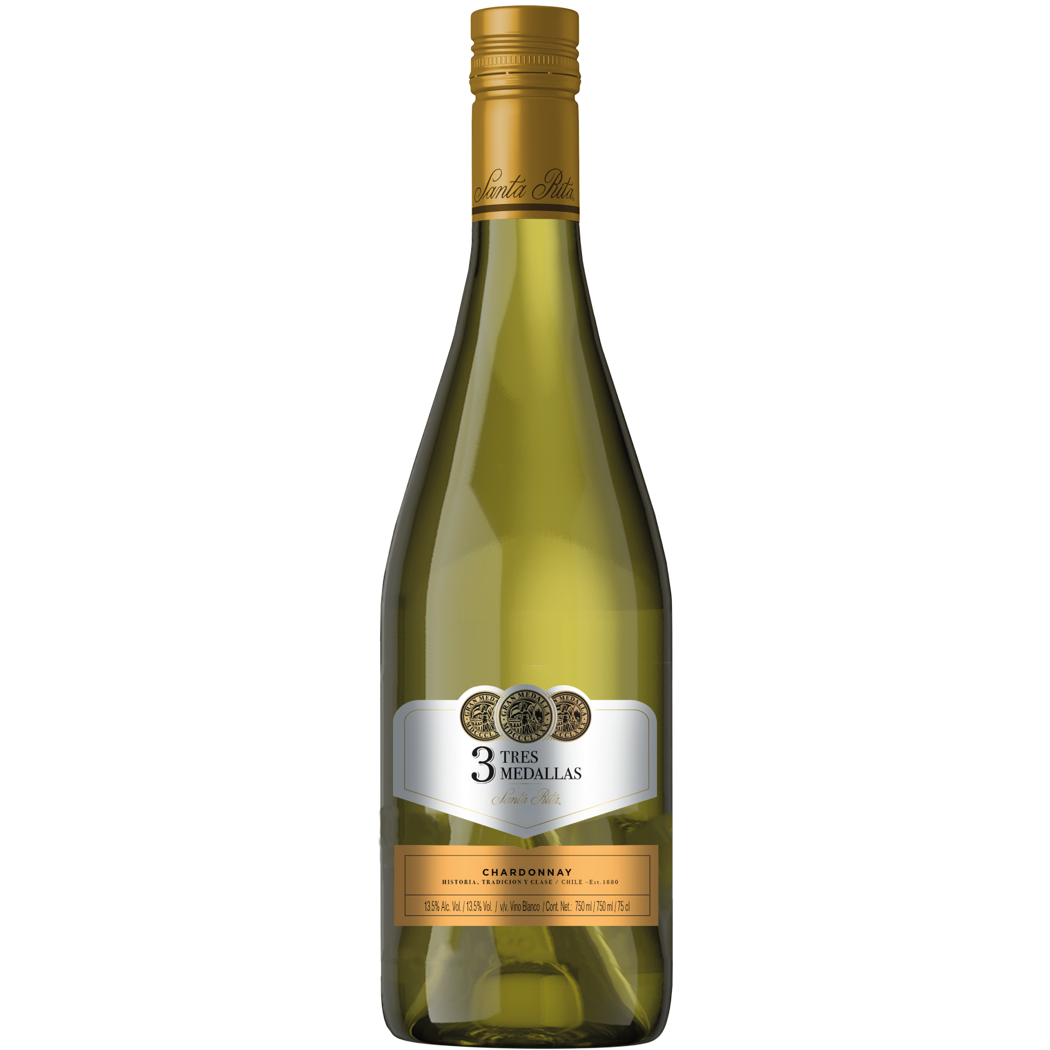 Santa Rita 3 Medallas Chardonnay 750Ml